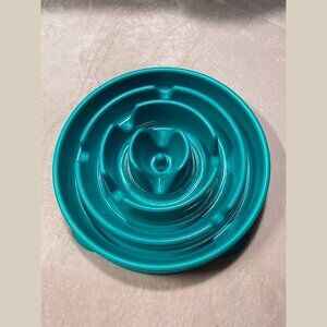 Slow Feeder Dog Bowl - Teal - 4-cup